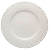 Bajo plato de cerámica color gris niebla de la colección Fantasía de la marca Bordallo Pinheiro