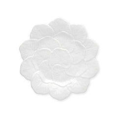 Plato Ensalada Geranio Blanco. Set de 4 Plato Ensalada Geranio Blanco. Set de 4