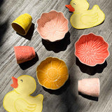 Bowl Flora Rosa Pequeño 12 cm. Set de 4