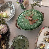 Sopera con Tapa Verde con Venado 3 L.