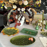 Plato Hoja Abedul Verde 17 cm