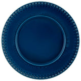 Bajo Platos Fantasía Azul Rey 34 cm. Set de 4.