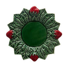 Platos Trinche con Fresas 26 cm. Set de 4 Platos Trinche con Fresas 26 cm. Set de 4