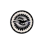 Plato para pan de cerámica pintado a mano blanco y negro, de Anfora para Zash