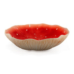 Frutero de cerámica en forma de hongo, marca Bordallo Pinheiro