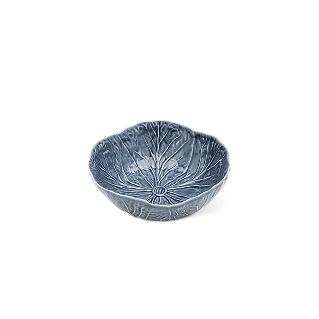 Bowl chico de cerámica azul en forma de repollo, marca Zash