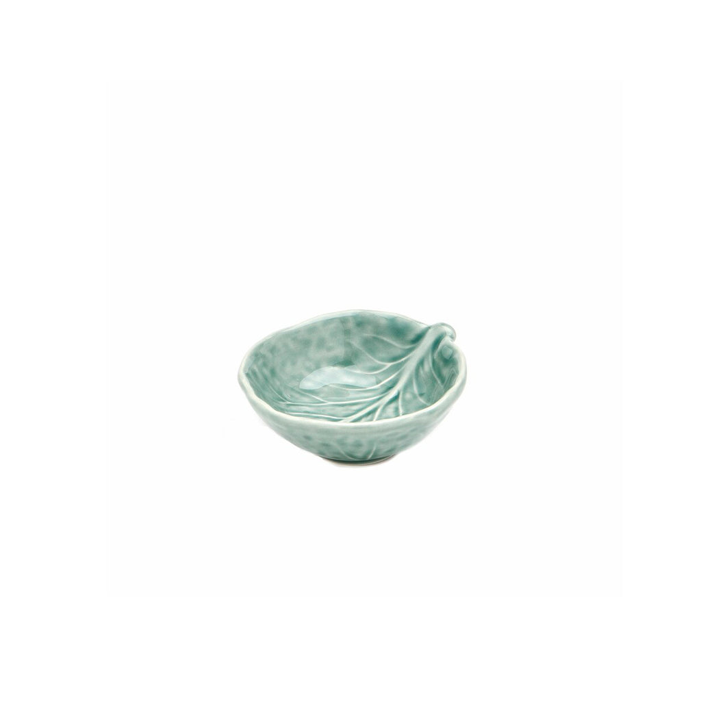 Mini bowl de repollo de cerámica color azul hielo para sal o condimentos, marca Zash