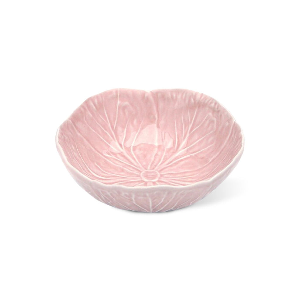 Bowl mediano de cerámica rosa en forma de repollo, marca Zash