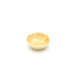 Mini-Bowl Sal o Condimentos en Forma de Repollo Amarillo 8 cm de Cerámica. 1 Pieza Mini-Bowl Sal o Condimentos en Forma de Repollo Amarillo 8 cm de Cerámica. 1 Pieza