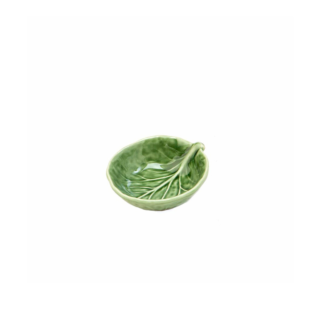 mini bowl de cerámica verde de repollo para sal o condimento, marca Zash