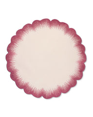 Individuales Vivi en Lino Rosa con Bordado de Pelitos. Set de 4 Individuales Vivi en Lino Rosa con Bordado de Pelitos. Set de 4