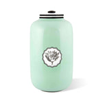 Caja o Jarrón con tapa de porcelana verde menta de Christian Lacroix Maison para Vista Alegre, línea Herbariae