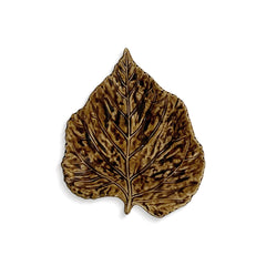 Plato Hoja Chica Abedul Café 17 cm Plato Hoja Chica Abedul Café 17 cm