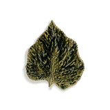 Plato Hoja Abedul Verde 17 cm