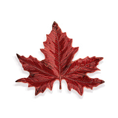 Plato Hoja Chica de Sicómoro Bermellón 21 cm Plato Hoja Chica de Sicómoro Bermellón 21 cm