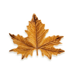 Plato Hoja Chica Sicómoro Ocre 21 cm Plato Hoja Chica Sicómoro Ocre 21 cm