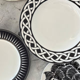 Platos Ensalada Identidad Negro. Set de 4