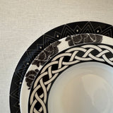 Platos Sopero Identidad Negro. Set de 4