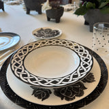 Platos Sopero Identidad Negro. Set de 4