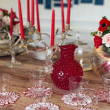 Jarra Hobnail Roja