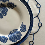 Platos Trinche Identidad Azul. Set de 4