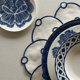 Platos Pan Identidad Azul. Set de 4