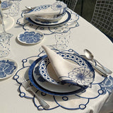Platos Pan Identidad Azul. Set de 4