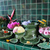 Tazón Mediano Hoja Curva Repollo Verde 18 cm