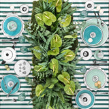 Plato Ensalada Herbariae Verde Menta. Set de 4