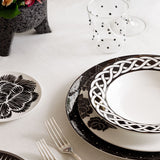 Platos Trinche Identidad Negro. Set de 4