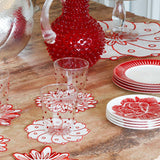 Platos Ensalada Identidad Rojo. Set de 4