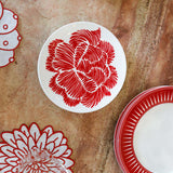 Platos Ensalada Identidad Rojo. Set de 4