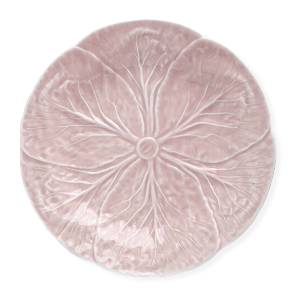 Bajoplato de cerámica rosa claro con forma de repollo, marca Zash