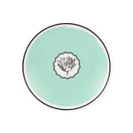 Plato de ensalada de porcelana verde menta de Christian Lacroix Maison para Vista Alegre, línea Herbariae