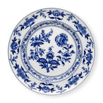 Plato Trinche de Porcelana Azul con Blanco Margao de Vista Alegre