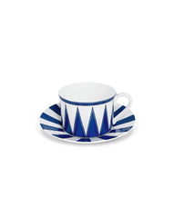 Tazas Té con Plato Identidad Azul. Set de 4 Tazas Té con Plato Identidad Azul. Set de 4