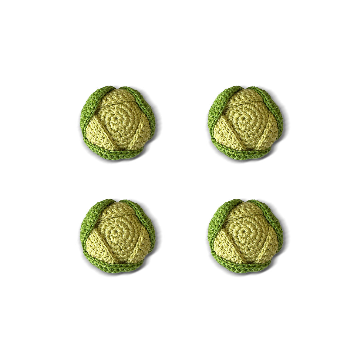 Servilleteros tejidos de crochet en forma de lechugas, marca Zash