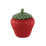 Sopera con tapa de cerámica en forma de Fresa, marca Bordallo Pinheiro