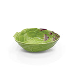 Bowl grande de cerámica en forma de alcachofa verde, marca Bordallo Pinheiro