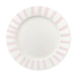 Plato Trinche Rayas Gruesas Rosa Claro, marca Zash