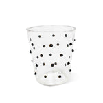 Vasos Pippa Tumbler de Vidrio transparente con Puntitos Negros