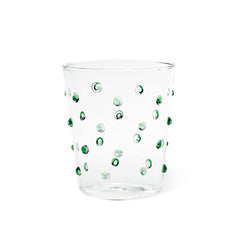 Vasos Tumbler Pippa con Puntitos Verdes, set de 6 Vasos Tumbler Pippa con Puntitos Verdes, set de 6