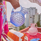 Jarra Hobnail Azul Claro