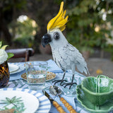 Cacatúa de Metal para Decorar la Mesa. Diseño italiano