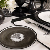 Plato Pan Herbariae Negro. Set de 4