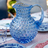 Jarra Hobnail Azul Claro