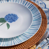 Platos para Ensalada con Hortensia, set de 4