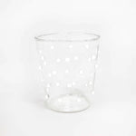 Vaso tumbler de Vidrio Pippa con Puntitos Blancos