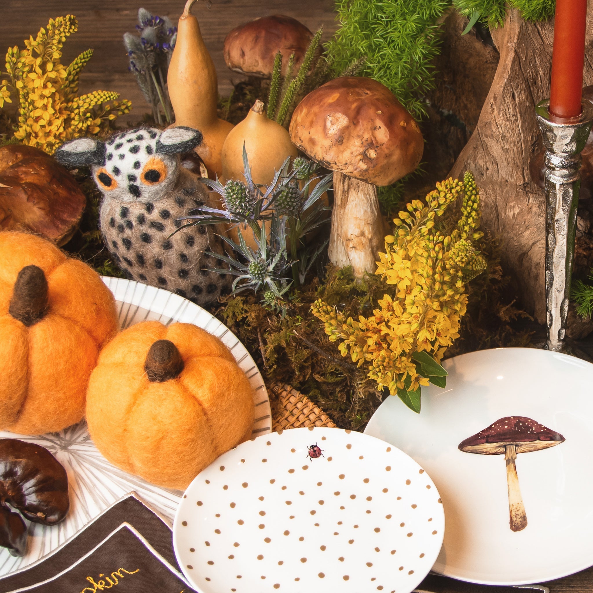 BOSQUE FLORAL PARA TU MESA DE OTOÑO