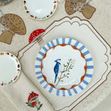 Platos Trinche Candy Cane Azul Claro, set de 4